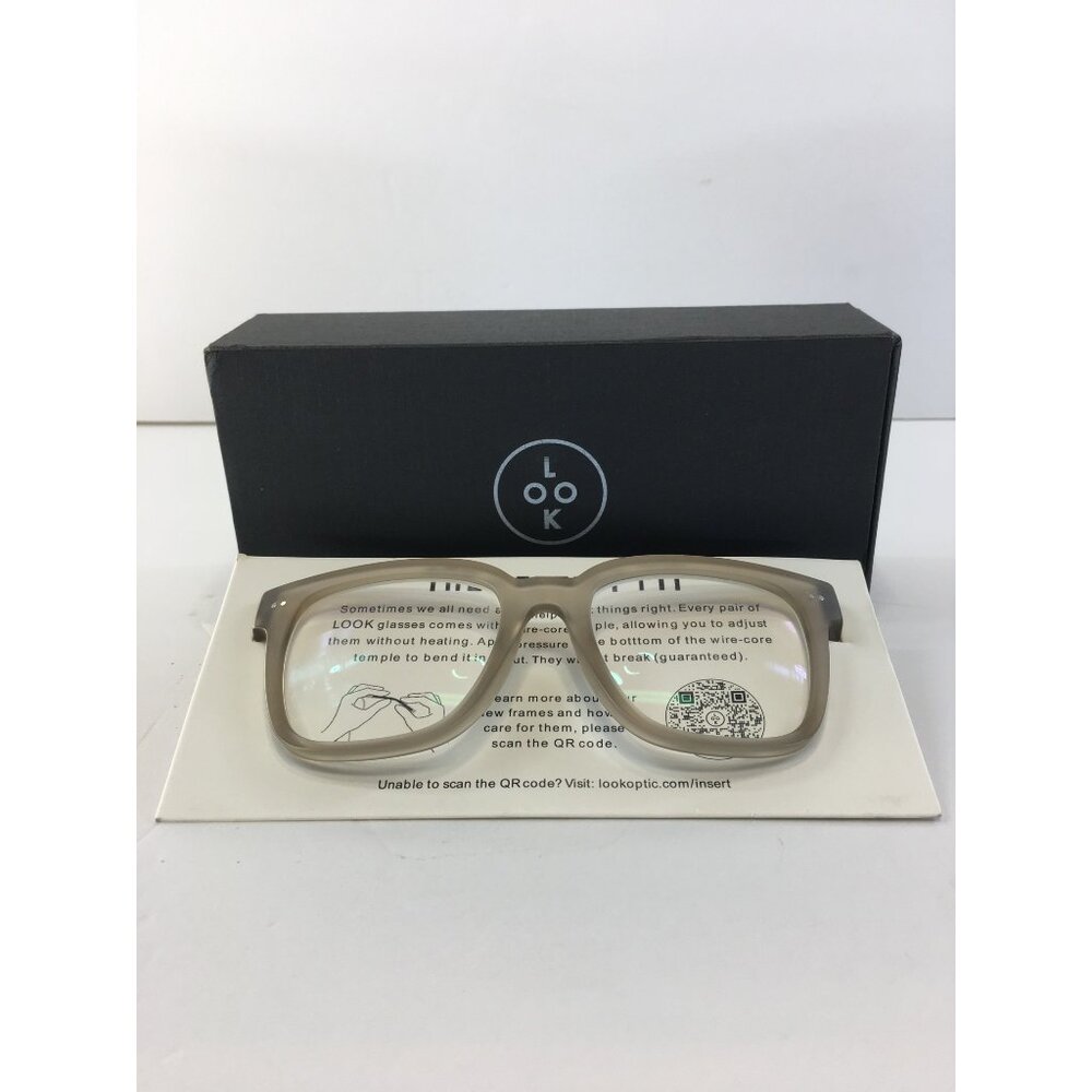LOOK Taupe Square Women's Eyeglasses